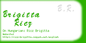 brigitta ricz business card